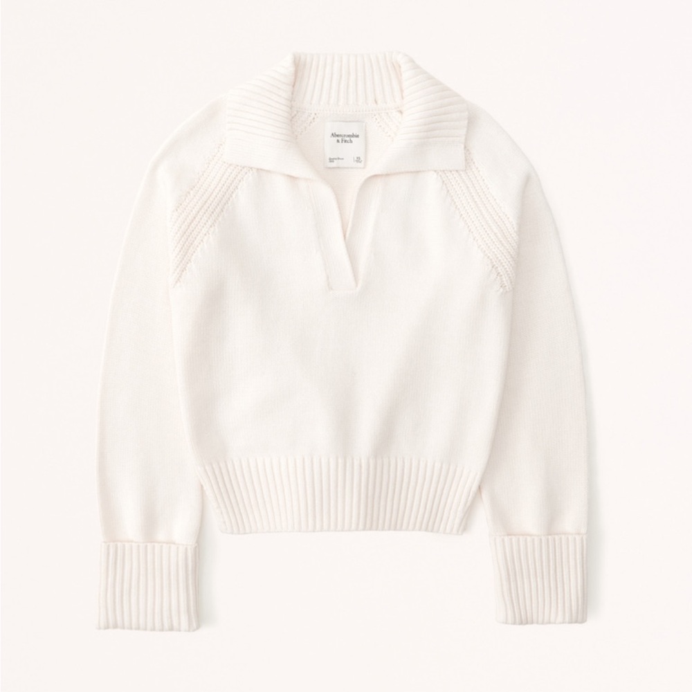 Abercrombie & Fitch V-Neck Notch Sweater SIZE M